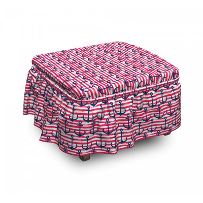 Box Cushion Ottoman Slipcover