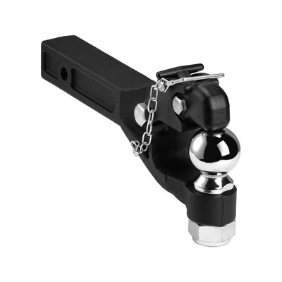 Crochet Pintle, 20000 lb, crochet Pintle pour récepteur militaire à crochet de 2 pouces, boule d'attelage combinée de 2 5/16 po, s'adapte à un anneau de Lunette de 2,5 à 3 pouces, longueur de 15,6 pouces, revêtement thermolaqué noir