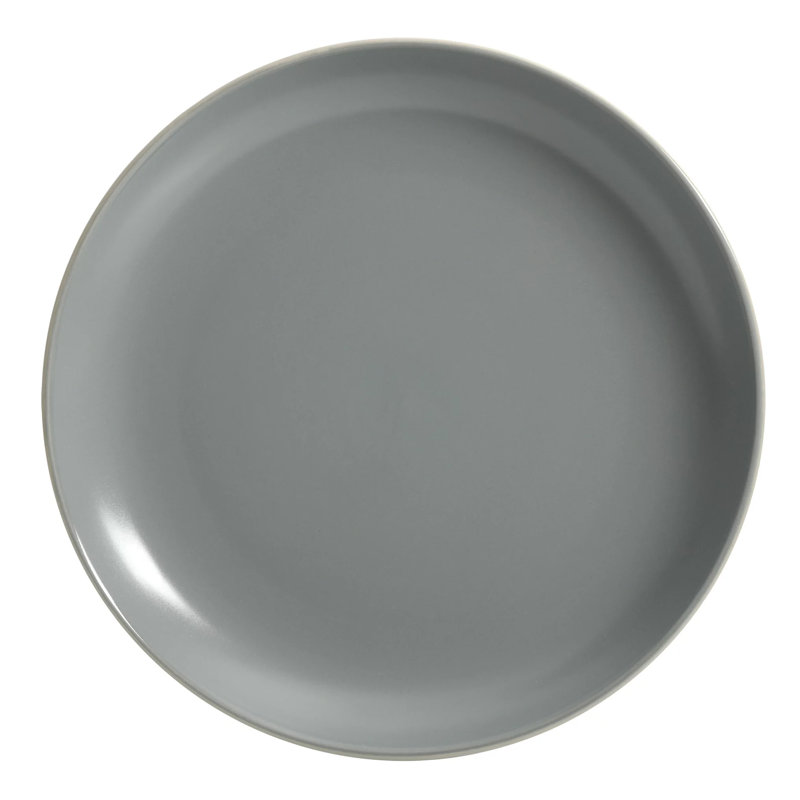 Gibson Stoneware Dinnerware Set - Service for 4, Gray