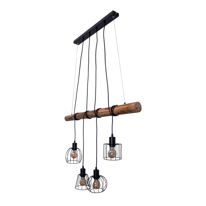 Adelgunde 4 - Light Matte Black Kitchen Island Pendant