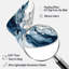 «Blue» ethereal Elixir I - art mural asymétrique en forme de Boomerang abstrait-108142504