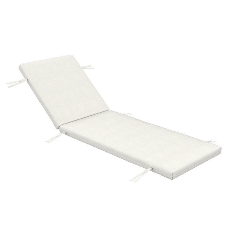 Lani Sunbrella® Outdoor Chaise Lounge Cushion, 25" W x 79" D, Sunbrella Bliss Linen