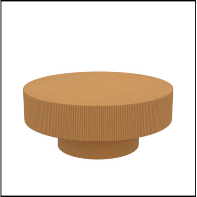 Table basse ronde avec base robuste
