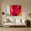 Art abstrait en métal rouge 19 formes abstraites-2091951657