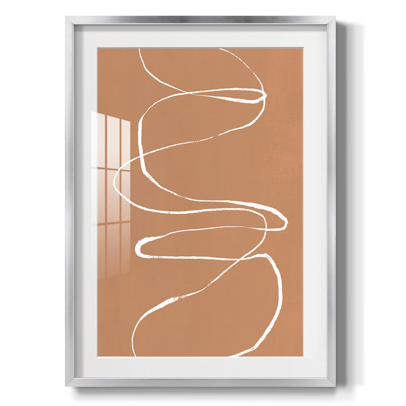Terracotta Drift I - impression encadrée, H 28,5 po x l 20,5 po, Argent argent