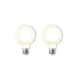 7 Watt (60 Watt Equivalent), G25 LED, Milky Dimmable Light Bulb, (2700K) E26/Medium (Standard) Base