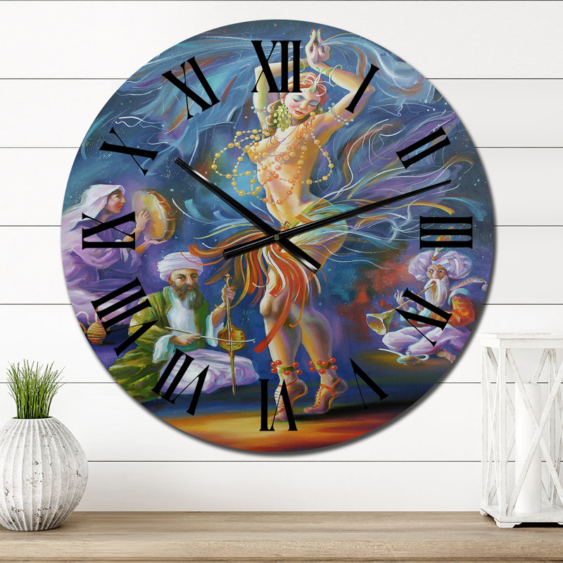 Première danse du ventre dans l'histoire de l'Égypte - horloge murale rétro, Petit