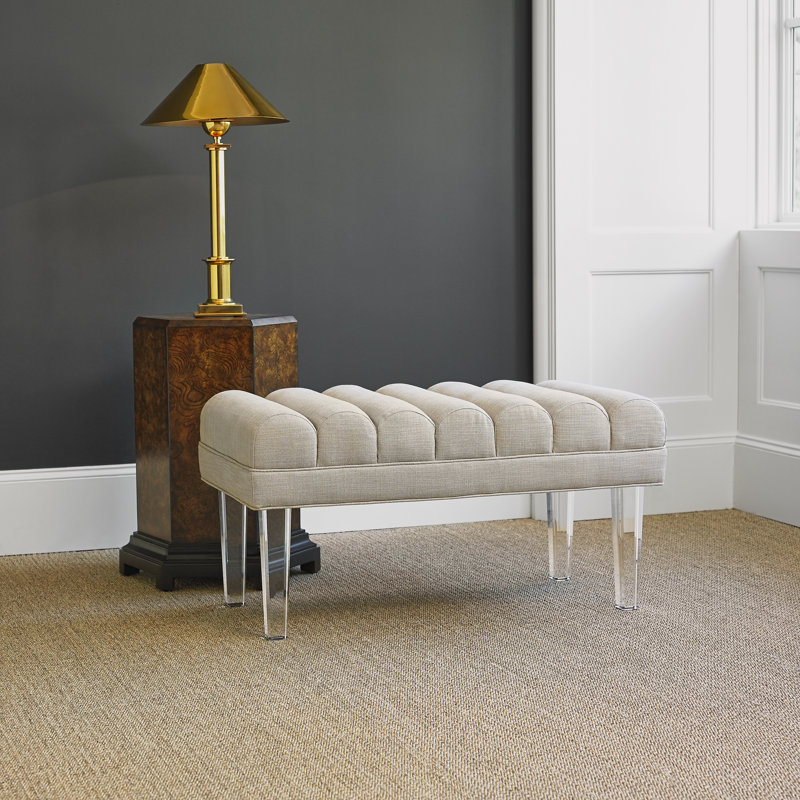 Lana Upholstered Bench, 18" H x 60" W x 18"D, Margaret Uniform Polyester Blend