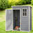 Lockable Sheds With Storage, Steel Reinforced Compact Modern Garden