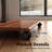 Abbing E Series Floor Standing Tv Stand Removable With Golden Walnut Color