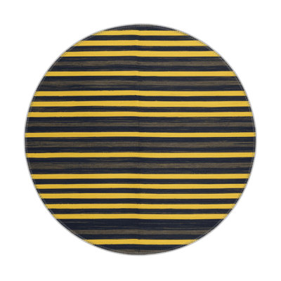 HorizontalStripes Gray Indoor and Outdoor Area Rug