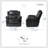 Hanhalyn Modern Premium Faux Leather 3-Piece Living Room Set with Gliding Motion, Center Console & Tab Pull Recline-1914161913