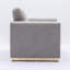 Causeuse Valin de 57 po, lin gris
