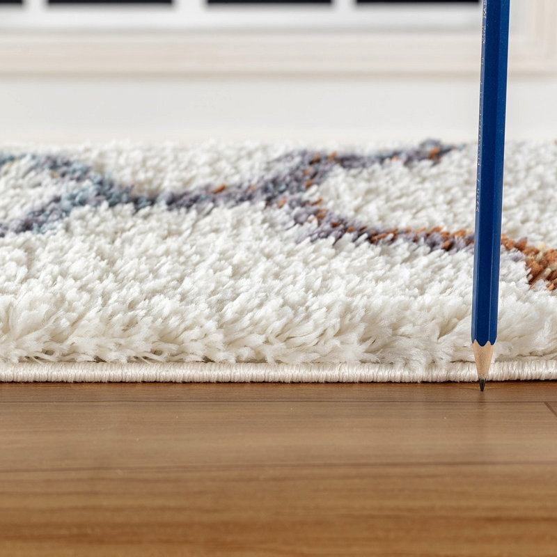 Tapis à poils longs, Rectangle 7 pi 10 po x 9 pi 10 po