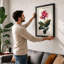 Magnolia Study Botanical - Framed Print-1460700302-1460700305