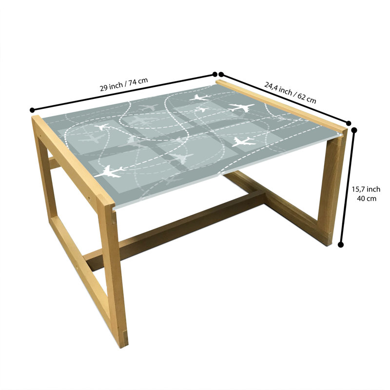Jabed Sled Coffee Table, 62cm H x 74cm W x 40cm D