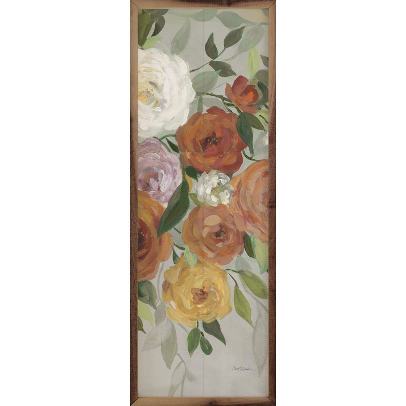 «Delicate Blend 2» par Carol Robinson - reproduction flottante sur bois, H 48 po x l 16 po