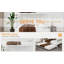 Lit superposé en fer carré durable avec rails de sécurité, chambre idéale, chambre d'amis ou espace commun, assemblage facile et performance durable - Taille: 137 cm x 190 cm-450080625-450080624