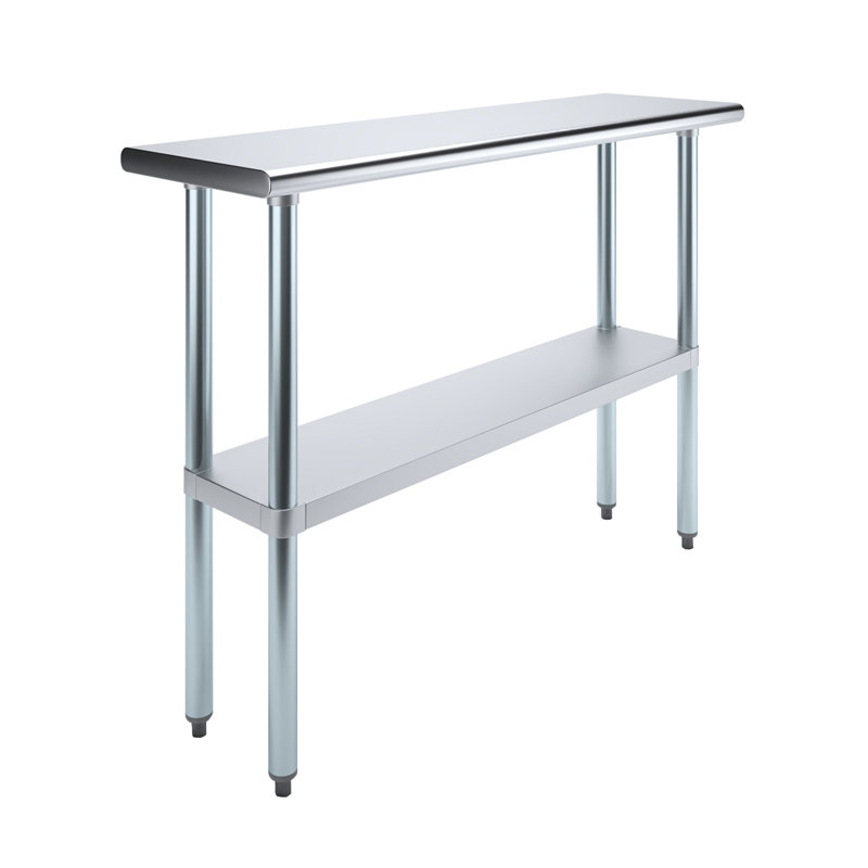 Stainless Steel Top Workbench, 35" H x 48" W x 14" D