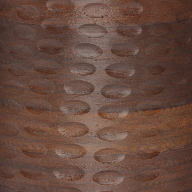Boyd Warm Dark Brown Solid Wood Round Accent Table