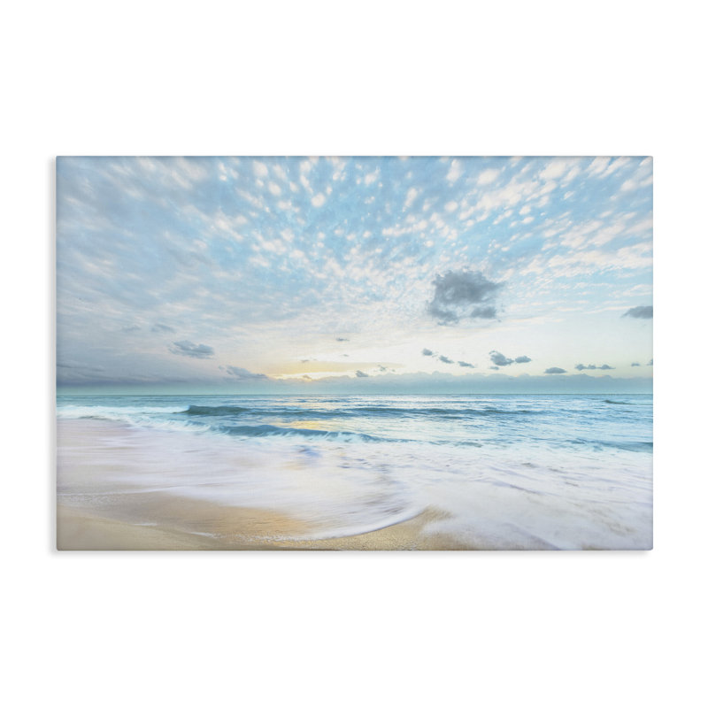Toile de rivage océan blanchie par le soleil, design par Danita Delimont, H 16 po x l 24 po