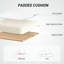 Chaise de bureau à domicile avec roulettes, chaise de bureau à hauteur réglable