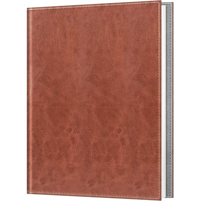 PU Leather 8x10 Photo Album Holds 52 Large Prints, Portable Book-Style Memory Keepsake Book