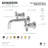 Kingston Brass Millennium Two-Handle 3-Hole Wall Mount Bathroom Faucet