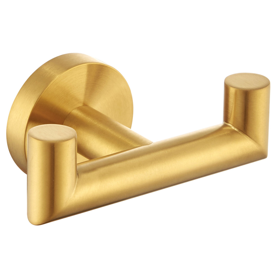 Stainless Steel Bathroom Double Mounting Robe Hook AngleSimple 