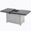 Table de foyer extensible rectangulaire en alliage d'aluminium, 50 000 BTU