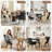  Modern Mid Century Accent Chair with Backrest & Metal Legs, Wingback Barrel Chair for Living Room Bedroom Home Office Vanity Room-682058715