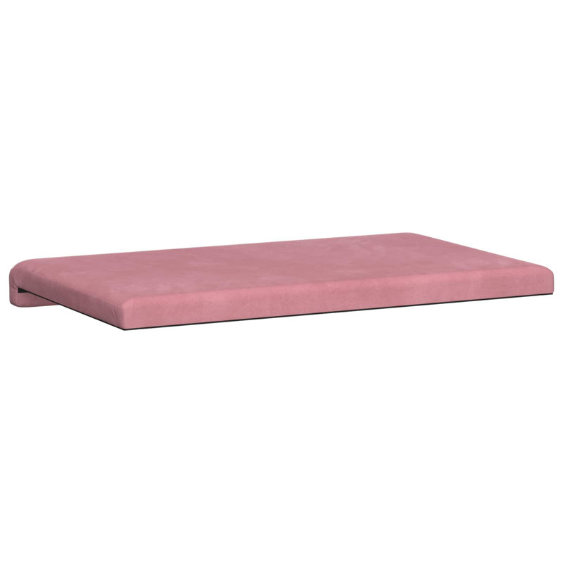  Bench Cushion Velvet Anti Slip Design Clamp Upholstered Window Seat EVA, 60 cm W x 38 cm D, Pink