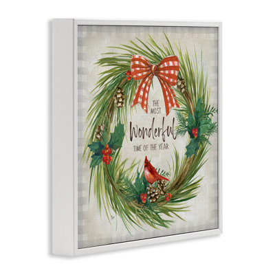 «Most Wonderful Time Wreath», estampe numérique par Nan