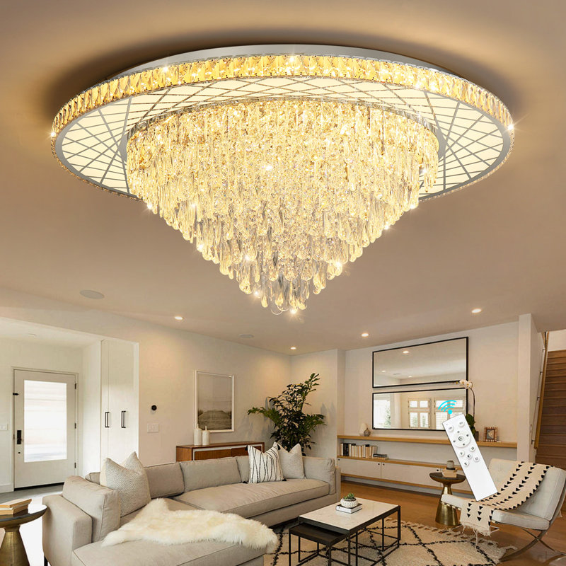 Grand lustre en cristal Glam, Chrome chrome