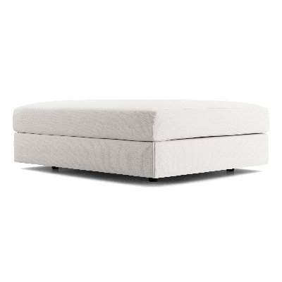 Perry Ottoman Chalk by Modloft