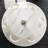 59'' Round Dining Table for 8, White Sintered Stone Modern Dining Table with Stainless Steel Twisted Base