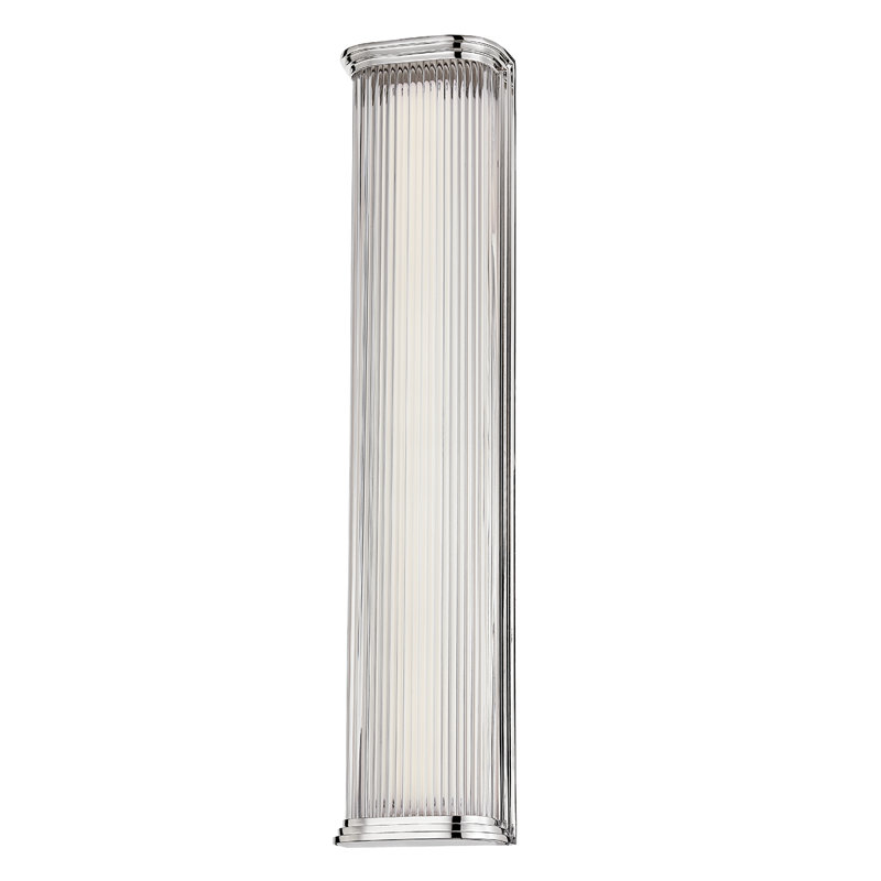 Newburgh 1 Light Bath and Vanity, Polished Nickel, 24.5" H x 5.25" W x 5.25" D
