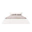 Grand lit, velours crème, lit plateforme tapissier, tête de lit ergonomique surdimensionnée, lattes de lit en pin massif, sans sommier tapissier avec structure et cadre en velours spécial, 24 lattes épaisses pour 1000-867069081