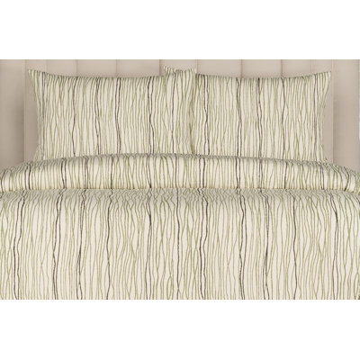 Magnolia Home Fashions Meander Palm Duvet Cover & Shams Set