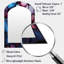 Décor de miroir mural bleu et mauve en marbre sans soudure III - arche bleue-690371193