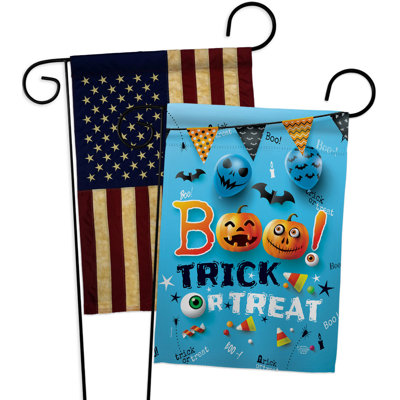 Drapeau de jardin en polyester 2 côtés 1 pi 5 po x 1 pi