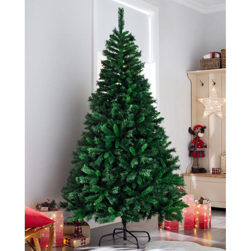 Mixed Pine Green Artificial Christmas Tree with Stand, 7ft.
