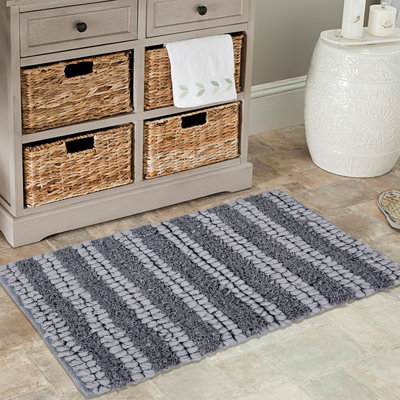 Melina Cotton Blend Non-Slip Bath Rug