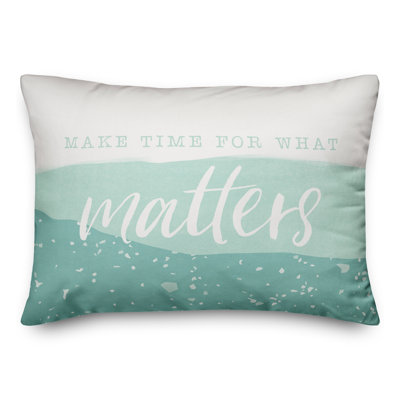 Housse et insert rectangulaire pour l'extérieur Make Time for What Matters