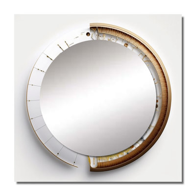 Lashowna - Abstract Spirals Square Mirror For Wall Art Decor