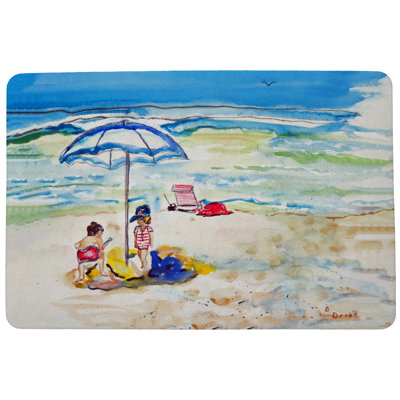 Tapis d'intérieur antidérapant Westby Children at the Beach