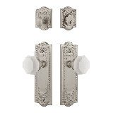 Nostalgic Warehouse Meadows Entry Set with White Waldorf Crystal Knob