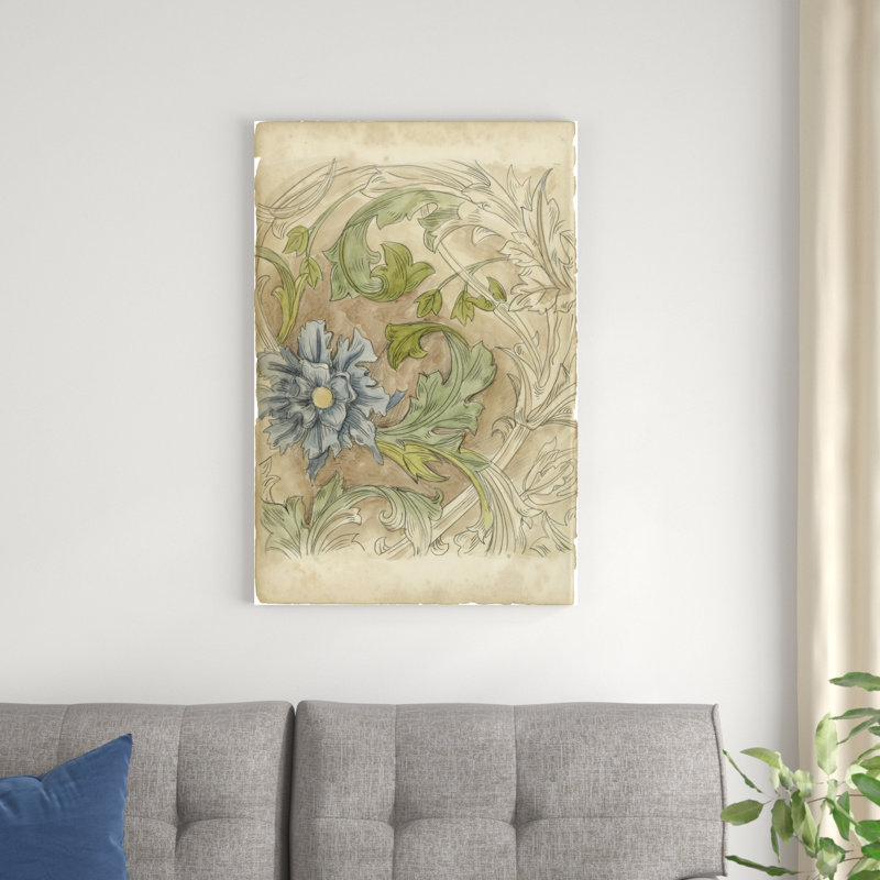 Étude de motif floral IV, H 36 po x l 24 po x P 1,25 po