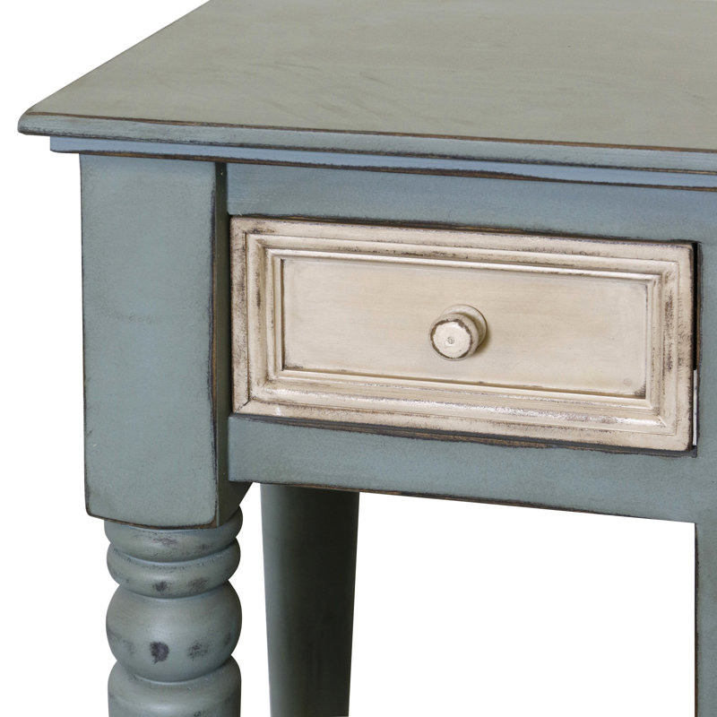 Buffet à deux portes avec quatre tiroirs - Turquoise