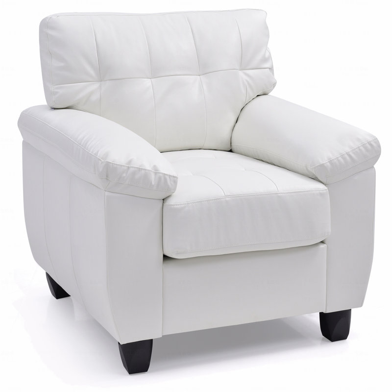 Chaise d'appoint de style moderne en blanc